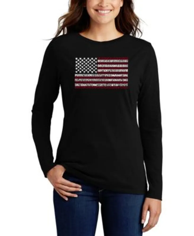 Women's American Flag Scoop Neck T-Shirt