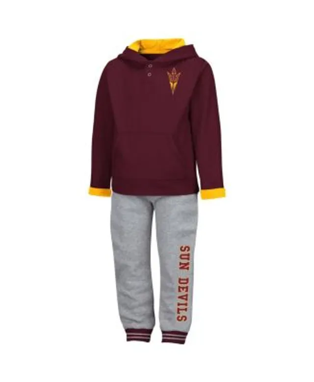 Toddler Cardinal/Heathered Gray Arizona Cardinals Fan Flare Pullover Hoodie  & Sweatpants Set