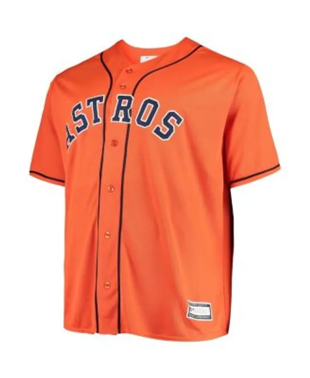 Men's Jose Altuve Orange Houston Astros Big & Tall Replica Player Jersey