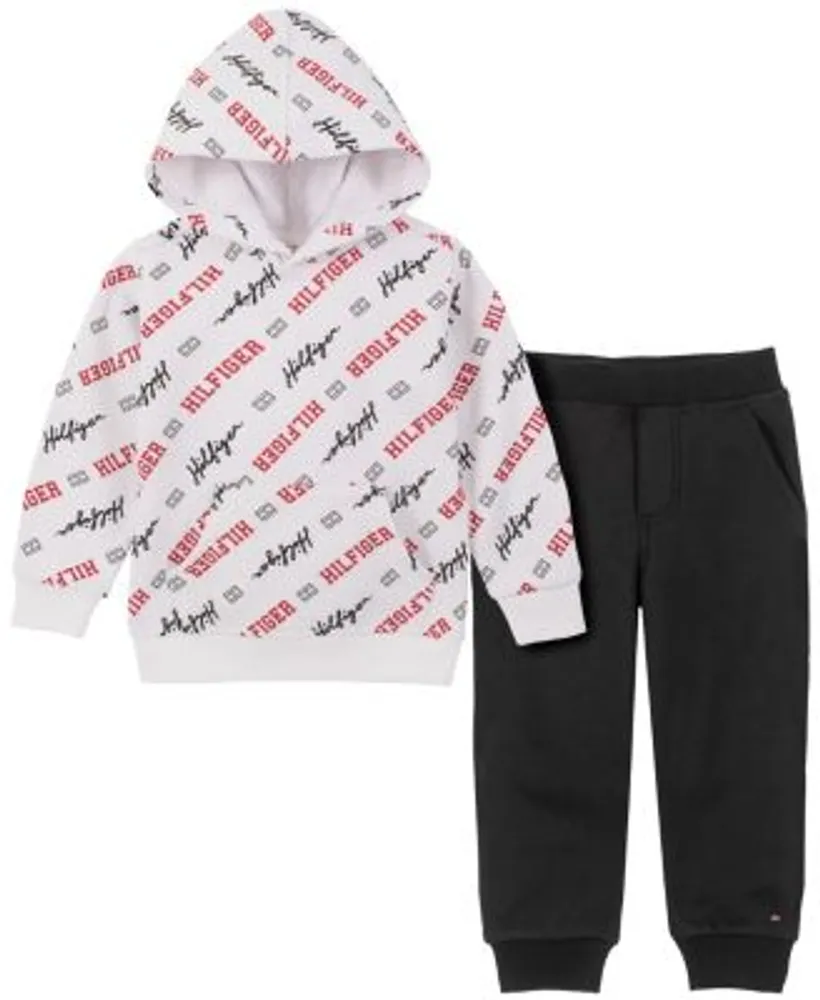 molester forskellige løg Tommy Hilfiger Baby Boys Logo-Print Fleece Hoodie and Joggers, 2 Piece Set  | The Shops at Willow Bend