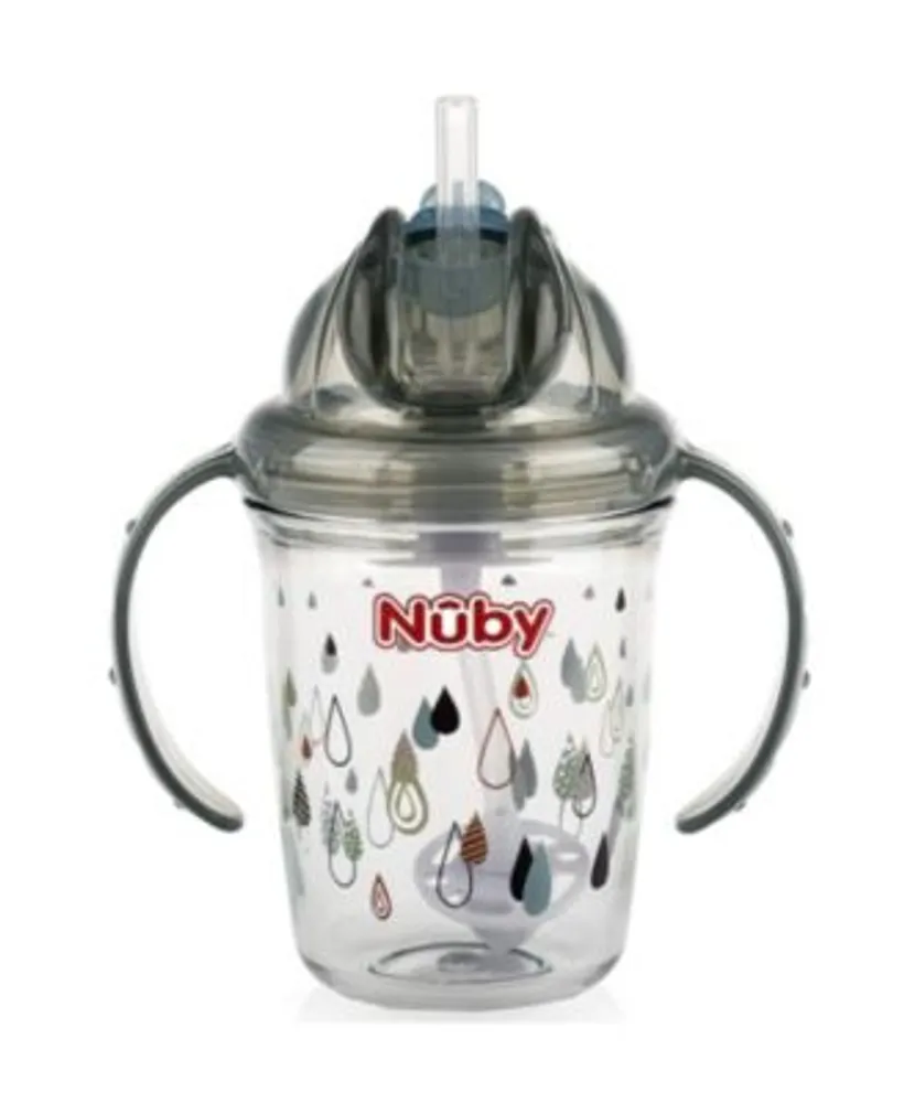 NUBY No-Spill Edge 360 2 Stage Drinking Cup with Removable Handles