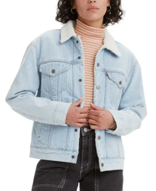 Levi's Women's Los Angeles Dodgers Denim Trucker Jacket - Macy's