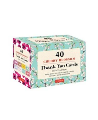 Thank You Cherry Blossom Assortment Notecard S/40 by Tuttle Publishing