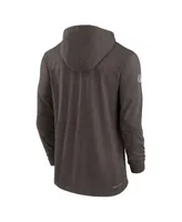 Nike Men's Brown Cleveland Browns Sideline Athletic Stack Performance  Pullover Hoodie - Macy's