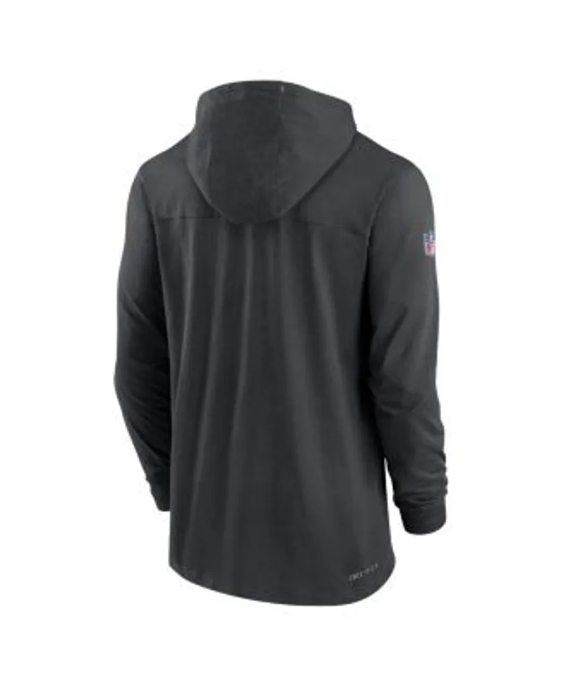 Men's Pittsburgh Steelers Nike Black Sideline Performance Long Sleeve  Hoodie T-Shirt