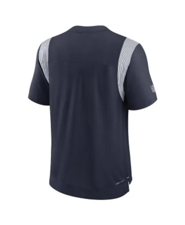 Men's Nike Navy Dallas Cowboys Sideline Performance UV Long Sleeve Polo