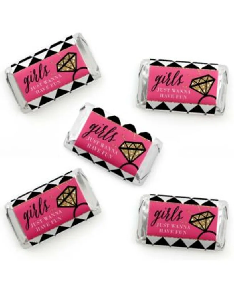 Girls Night Out - DIY Bachelorette Party Wrapper Favors - Set of 15