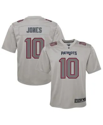 Nike Boys Youth Mac Jones Gray New England Patriots Inverted Game Jersey