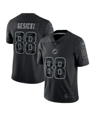 Men's Miami Dolphins Mike Gesicki Nike Black RFLCTV Limited Jersey