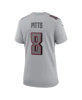 Christian McCaffrey Carolina Panthers Nike Women's Atmosphere Fashion Game  Jersey - Gray