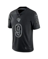 Men's Nike Matthew Stafford Black Los Angeles Rams RFLCTV Limited Jersey