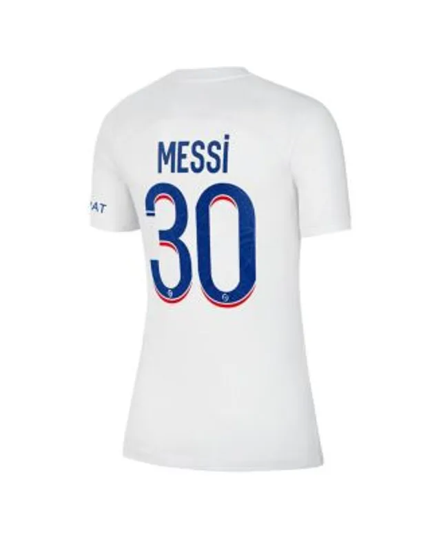 PSG Paris-Saint-German White Paris MESSI Champions League Jersey T-Shirt  Size L for sale online