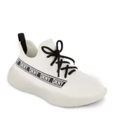 DKNY Big Girls & Boys Slip On Landon Stretchy Knit Sneakers - Macy's