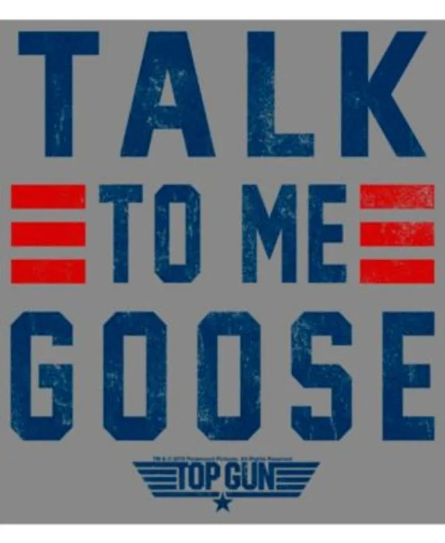 Top Gun Men's Talk to Me Goose Quote T-Shirt Gray