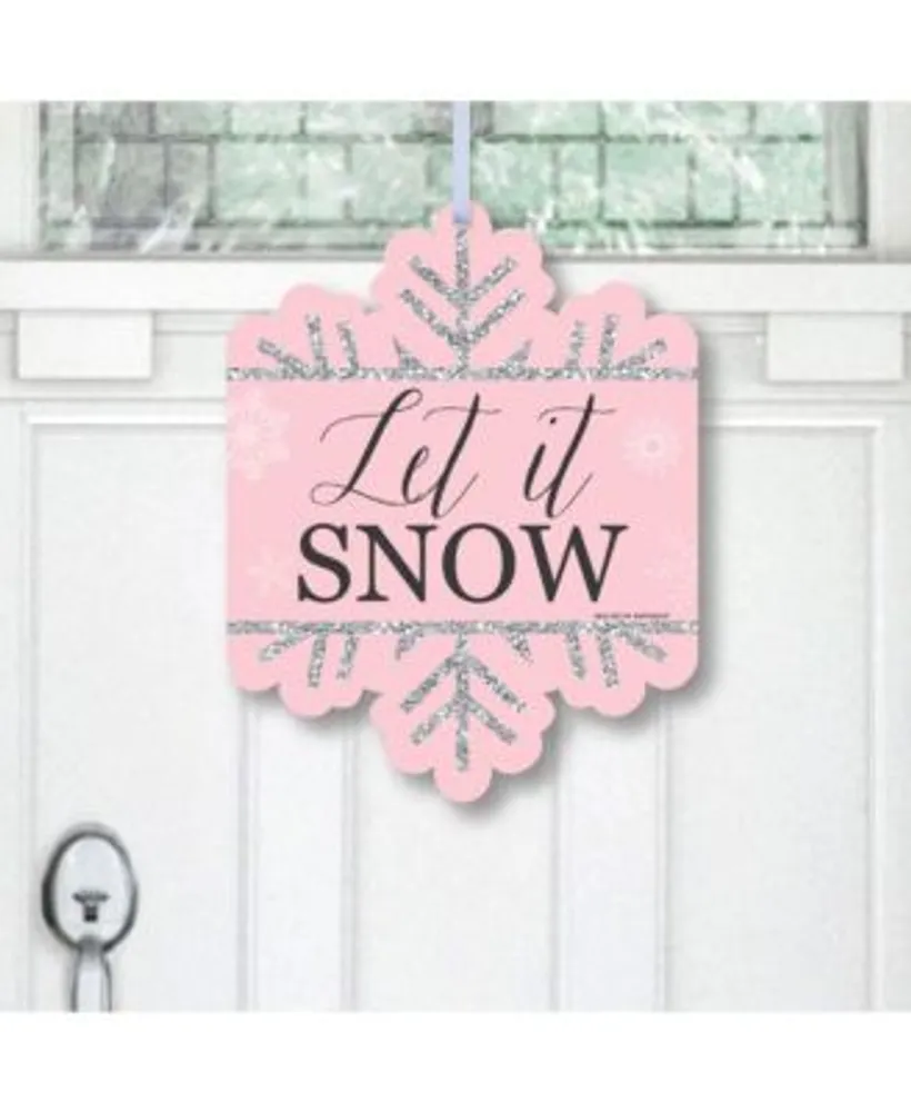 Big Dot of Happiness Winter Wonderland - Snowflake Holiday Party and Winter  Wedding Bunting Banner - Snowflake Party Decorations - Winter Wonderland