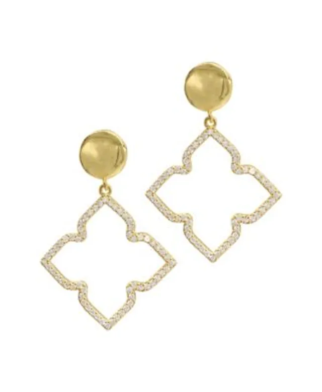 Giani Bernini Crystal Teardrop Drop Earrings in 18k Gold-Plated