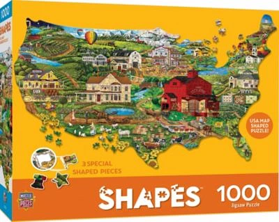 Contours Shaped - America the Beautiful  1000 Piece Jigsaw Puzzle