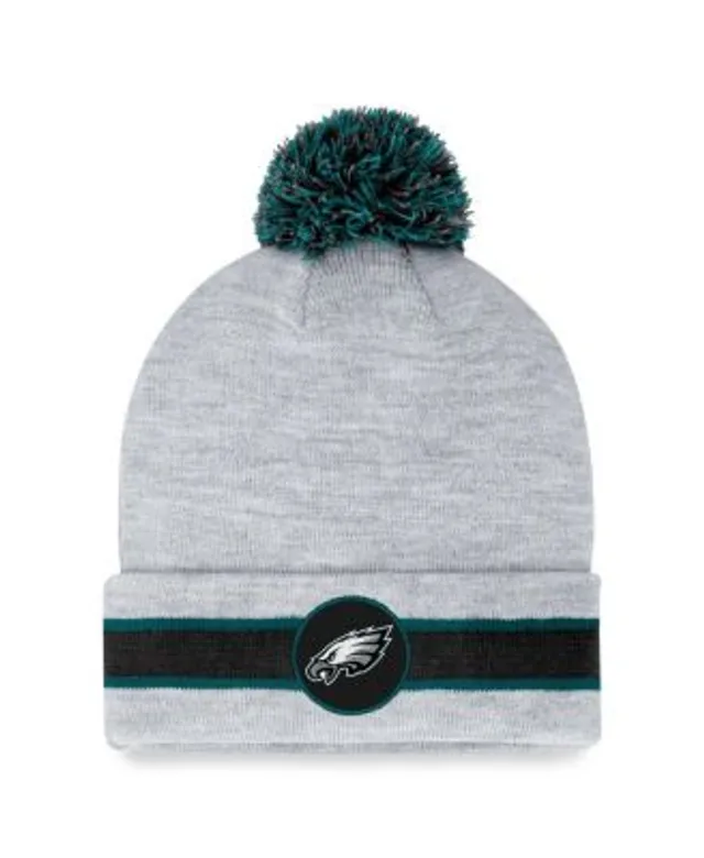 New Era Men's Black Philadelphia Eagles Dispatch Cuffed Knit Hat with Pom -  Macy's