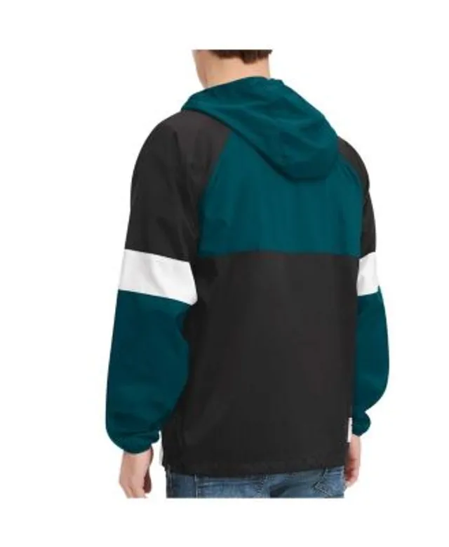 Tommy Hilfiger Women's White, Black Philadelphia Eagles Staci Half-Zip  Hoodie Windbreaker Jacket - Macy's