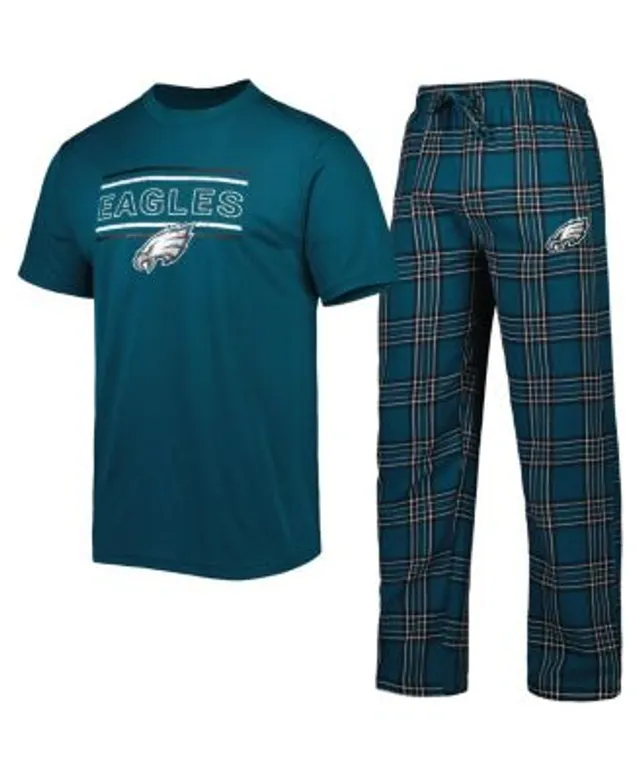 Philadelphia Eagles Concepts Sport Women's Logo T-Shirt & Pants Set -  Midnight Green/Black