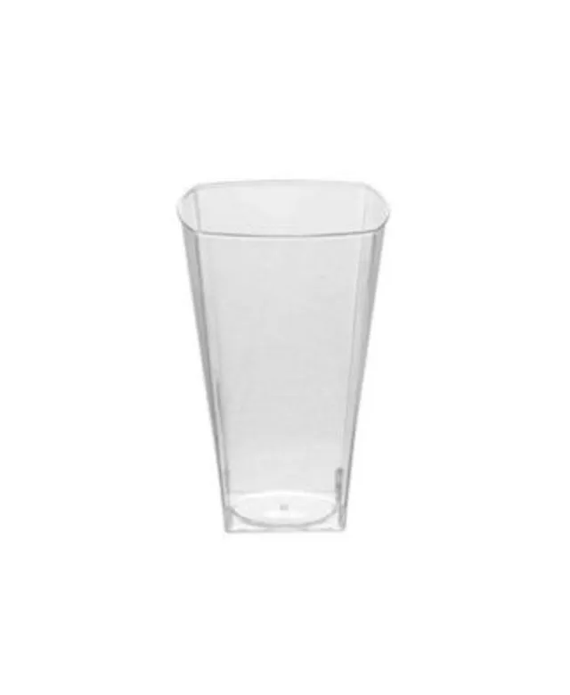 Smarty Had A Party 8 oz. Clear Square Plastic Coffee Mugs (192 Mugs)