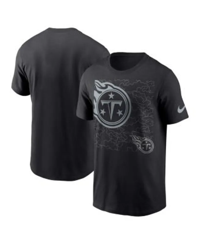 Nike Men's Black Tennessee Titans RFLCTV T-shirt