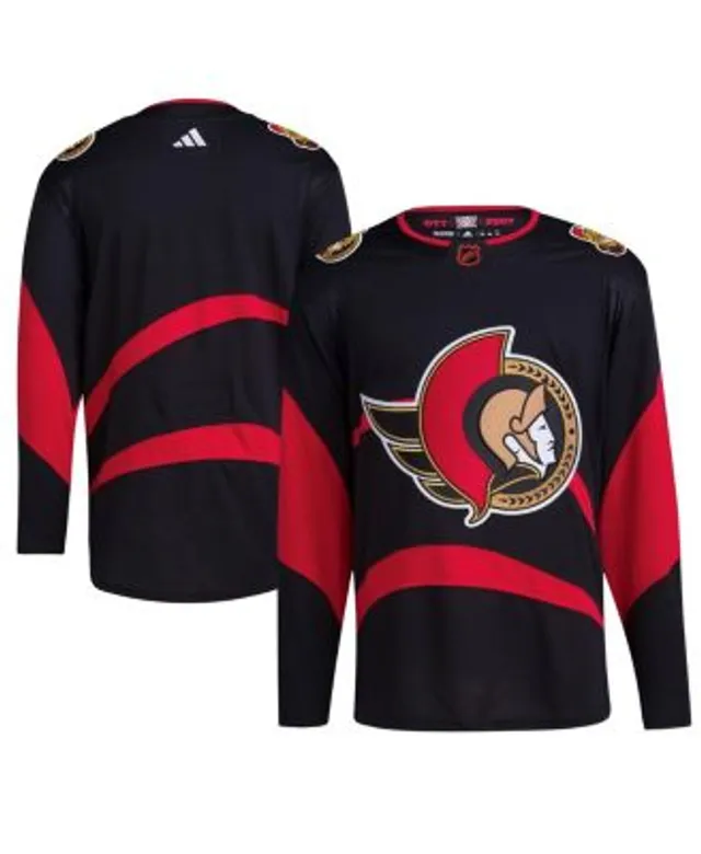 Adidas Senators Authentic Reverse Retro Wordmark Jersey Black L (52) Mens