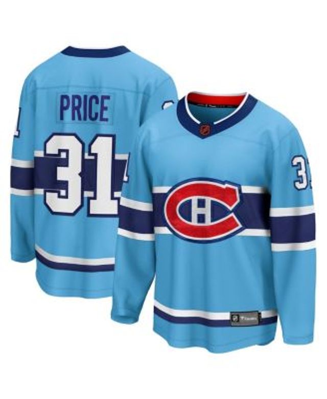 Fanatics Men's Branded Carey Price Light Blue Montreal Canadiens