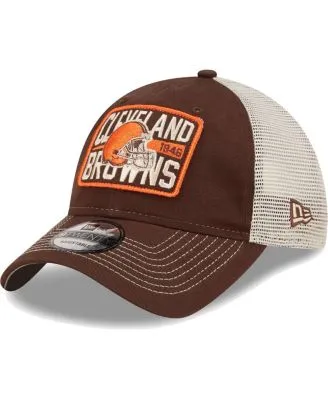 Men's New Era Orange Cleveland Browns Script 9FIFTY Snapback Hat