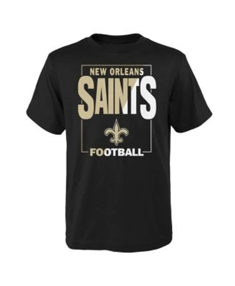 Outerstuff Youth Boys Black New Orleans Saints Wildcat Long Sleeve T-shirt