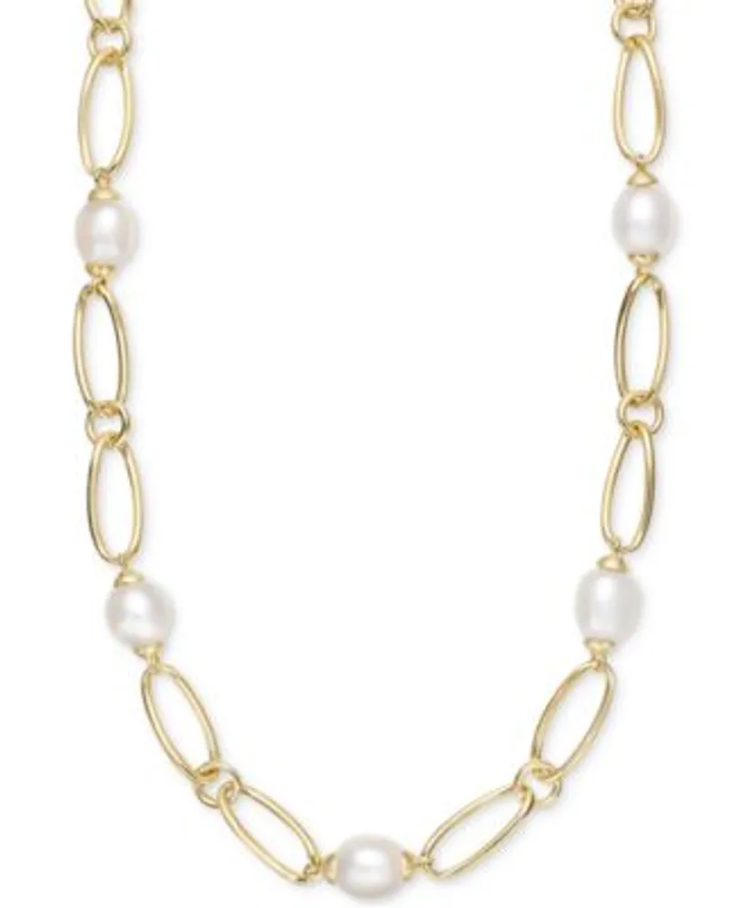 Macy's Pearl Necklace, 14k Gold Cultured Freshwater Pearl Pendant