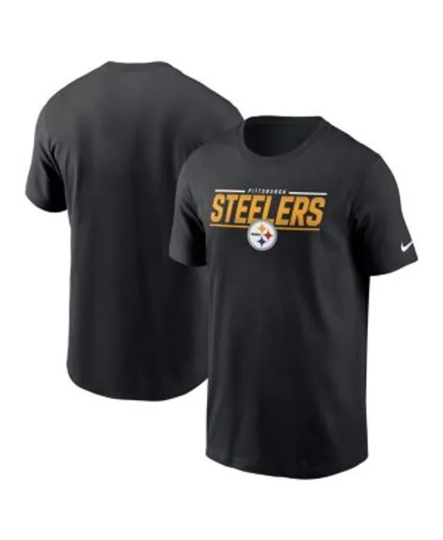 Pittsburgh Steelers Shirt Mens Small Black Nike Dri-Fit Short