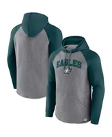 Philadelphia Eagles Big & Tall Team Logo Pullover Hoodie - Midnight  Green/Heathered Gray