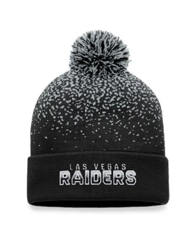 Women's Fanatics Branded Gray Las Vegas Raiders Cuffed Knit Hat with Pom