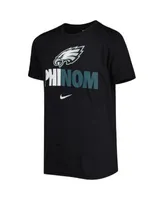 Nike Youth Boys Black Philadelphia Eagles Hometown Legend Performance T- shirt