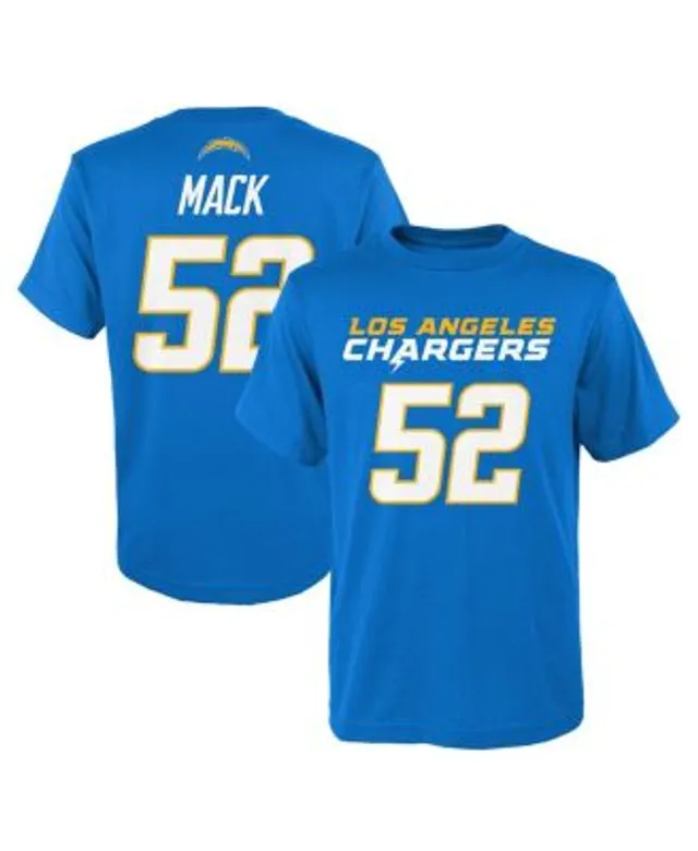 Youth Khalil Mack Orange Chicago Bears Mainliner Player Name & Number T- Shirt