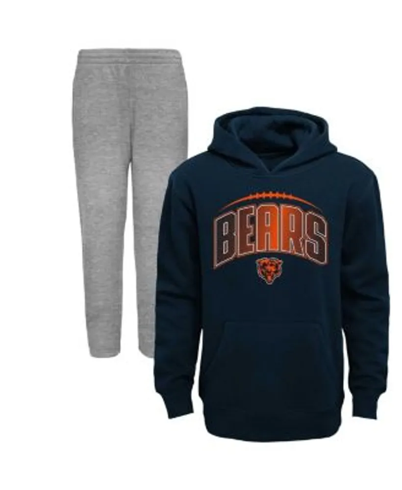 Outerstuff Toddler Boys Navy, Heather Gray Chicago Bears Double-Up Pullover  Hoodie and Pants Set