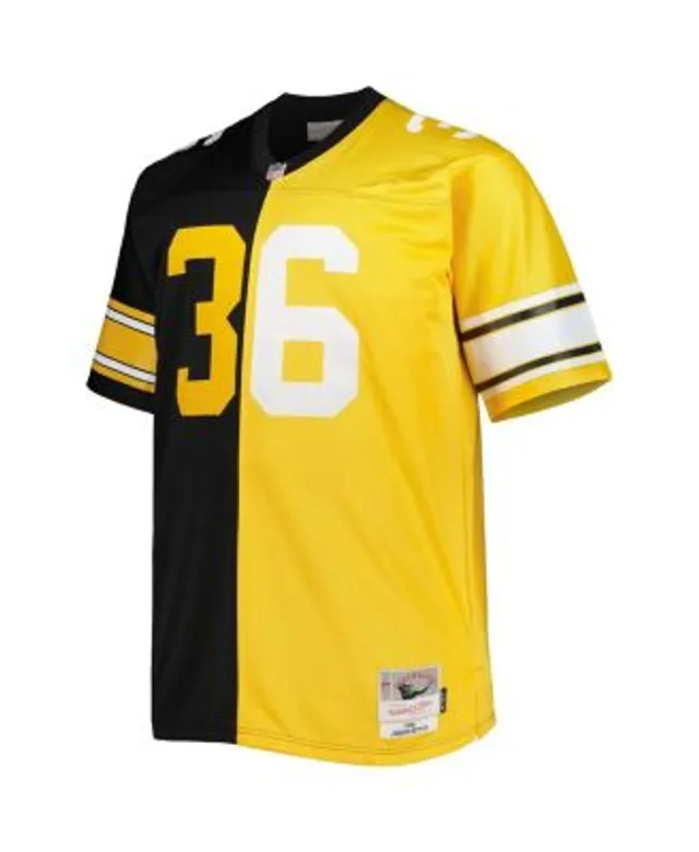 Men's Mitchell & Ness Jerome Bettis Black/Gold Pittsburgh Steelers 1996  Split Legacy Replica Jersey