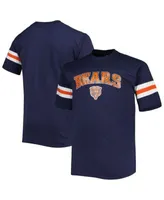 Men's Navy Chicago Bears Big & Tall Arm Stripe T-Shirt