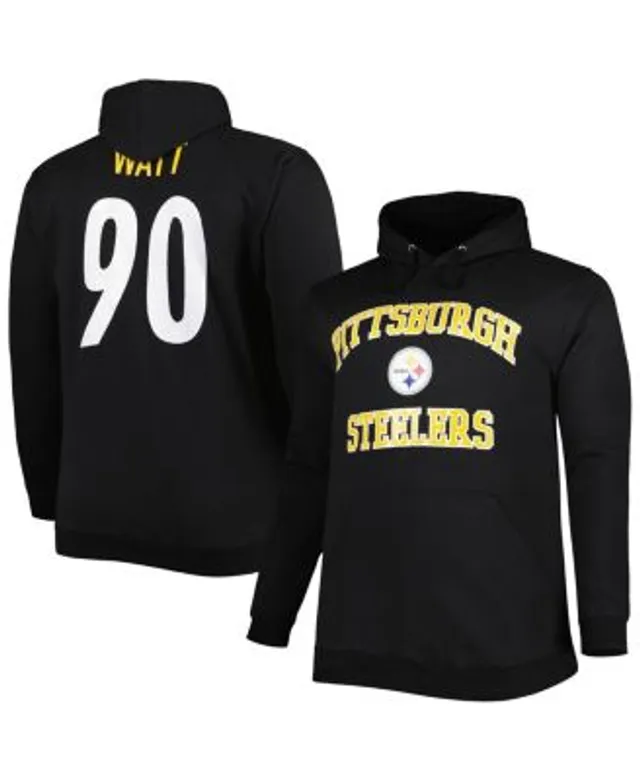 New Era Men's Gold Pittsburgh Steelers Big and Tall Current Team Colorblock  Fleece Raglan Pullover Hoodie