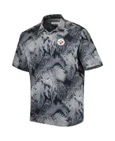 Atlanta Braves Tommy Bahama Bahama Coast Luminescent Fronds IslandZone  Button-Up Camp Shirt - Blue