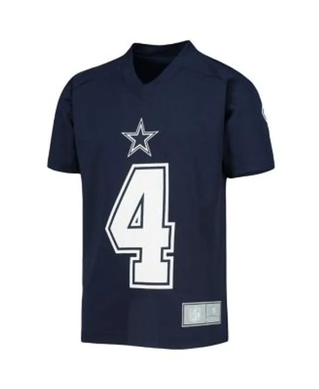 Youth Dak Prescott Navy Dallas Cowboys Mainliner Player Name & Number Long  Sleeve T-Shirt