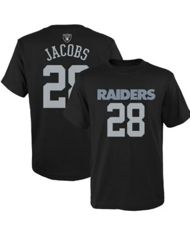 Outerstuff Big Boys Josh Jacobs Silver Las Vegas Raiders Propulsion Name  and Number T-shirt - Macy's