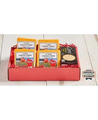 "Wisconsin Classic Elite Aged Cheese & Cracker" Gift Box, Wisconsin Cheese Company