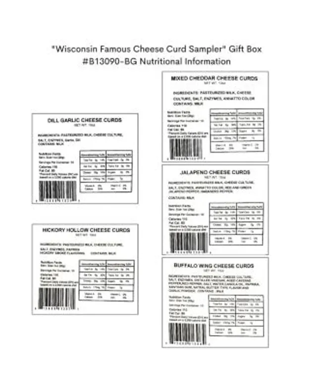 Wisconsin Cheese Curds Sampler