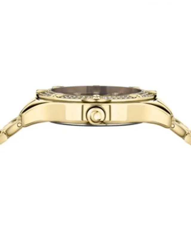 Versus Versace Womens Canton Road IP Yellow Gold 36mm Bracelet