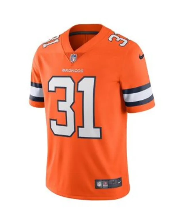 Men's Nike Justin Simmons Orange Denver Broncos Vapor Limited Jersey