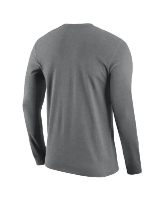 Nike / Men's Purdue Boilermakers Grey Dri-FIT Cotton Long Sleeve T-Shirt