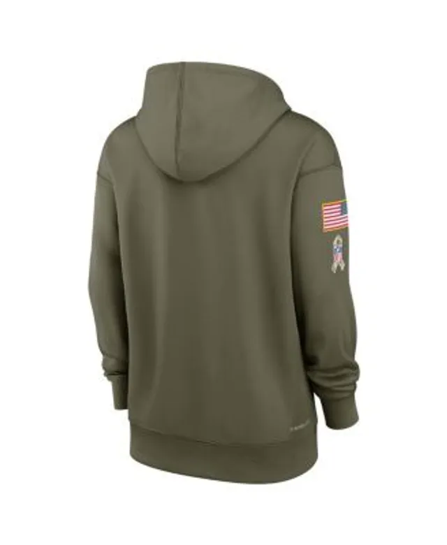 Youth Nike Olive New York Giants 2021 Salute To Service Therma Performance  Pullover Hoodie