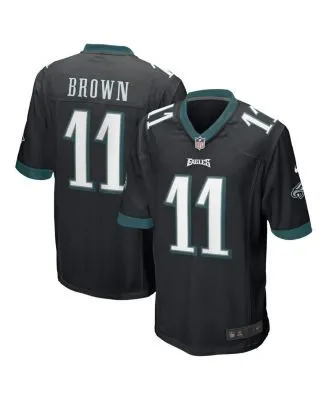 Men's Nike A. J. Brown Black Philadelphia Eagles Player Name & Number T-Shirt